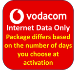 Extra Internet Data Voucher for Vodacom Moz Use (NO VODACOM SIM INCLUDED - buy SIm separate)