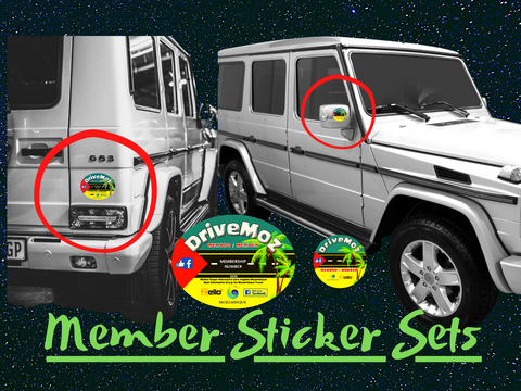DriveMoz Member's Sticker Set  (Shipping in SA Only)